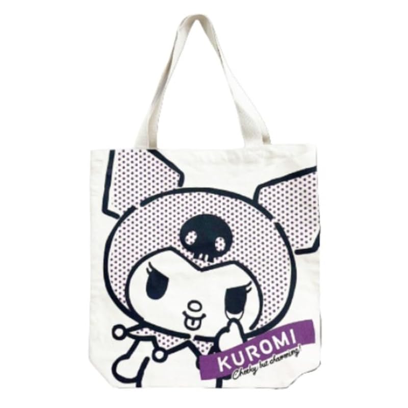 

Hatayama Shoji canvas big tote bag dot color Kuromi H47×W44×D10cm 64202254