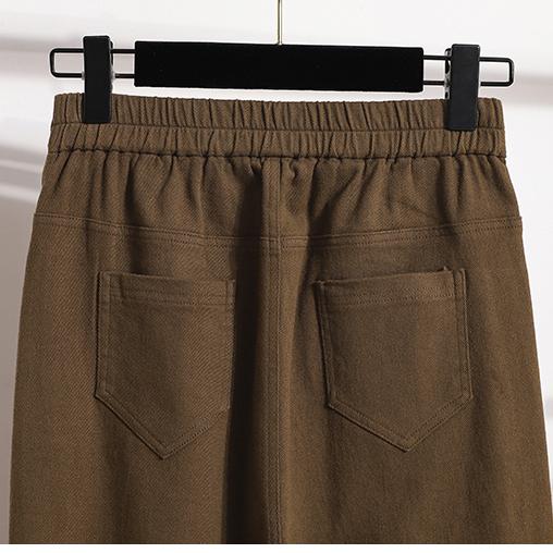 DIMANAF 2023 Plus Size Jar Dámske Elastické nohavice Patchwork Voľné Dámske nohavice Nohavice 5XL Čiernobiele