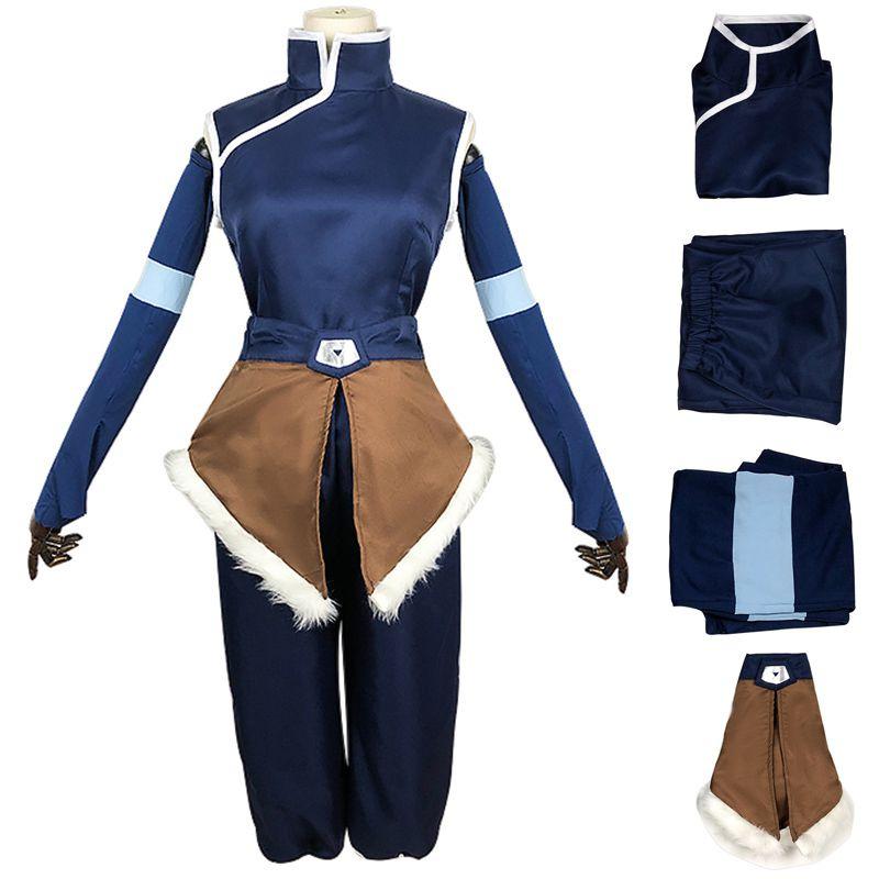 

Легенда об Аватаре Корре Сезон 4 Косплей Костюм Наряды на Хэллоуин Комплект Костюма Costume Set(No Wig),M