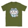 Hachiware In Blue Pajamas Chiikawas T Shirt Unisex 100 Cotton Tshirt Round Collar Tee Shirt Short Sleeve Clothing Printed