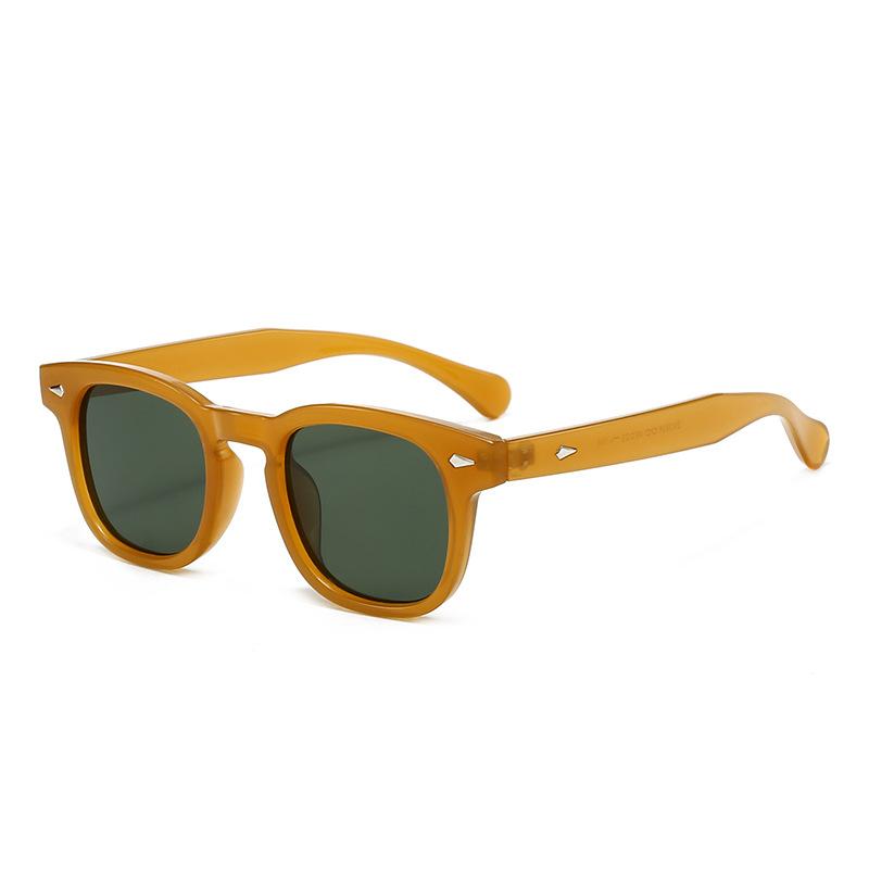 New European American Retro Rivet Sunglasses Unisex Trendy Slimming UV400 Protection Sun Glasses for Women Men