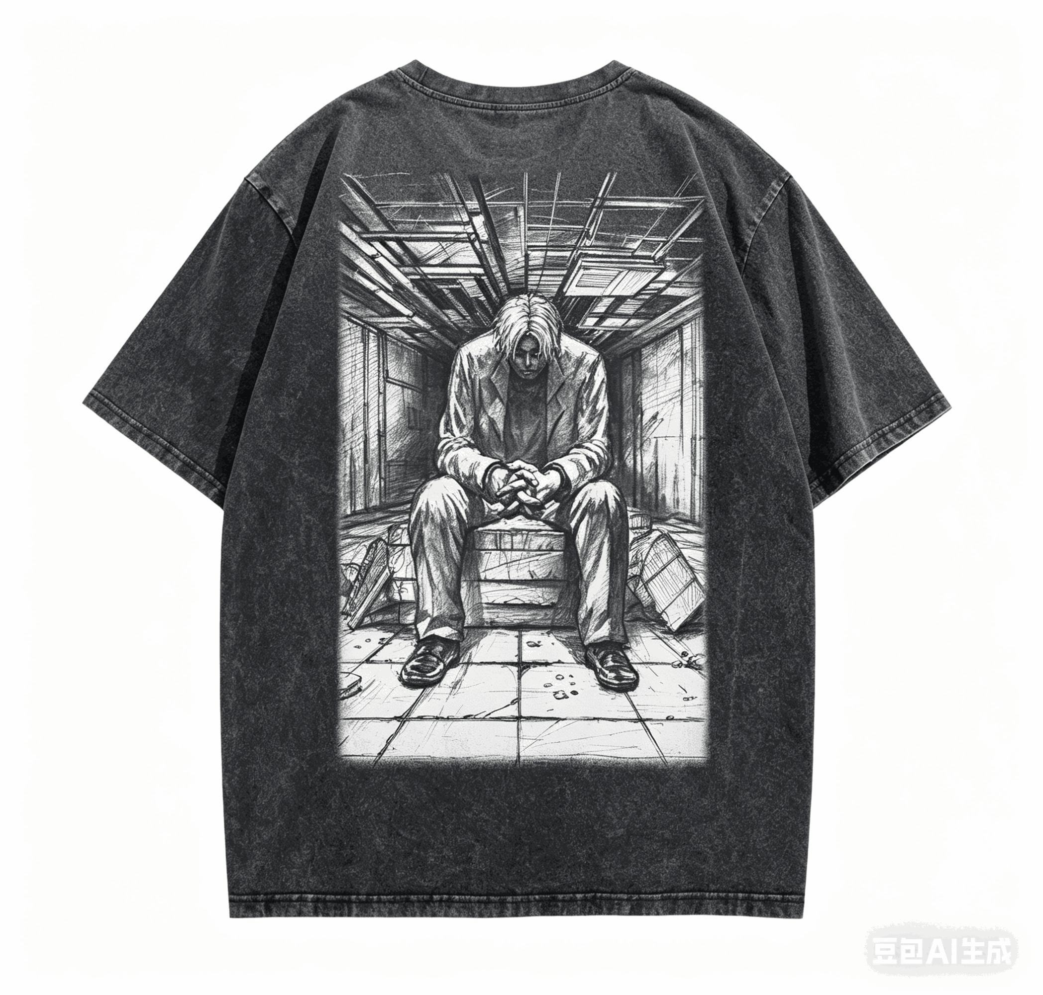 

Sakamoto Days Washed T-shirt Year round clothing high quality personality Clothes Plus Size Unisex New Model Washed Vintage Loose L