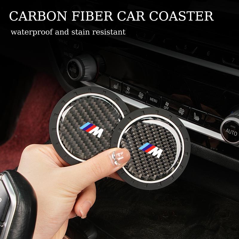 2025 Hot Car Water Cup Mat For BMW E46 E90 E60 F30 F10 E39 E36 F20 G30 G20 E87 E92 E91 E30 F11 F31 X1 X2 X3 X5 X4 X6 X7 Car Acce