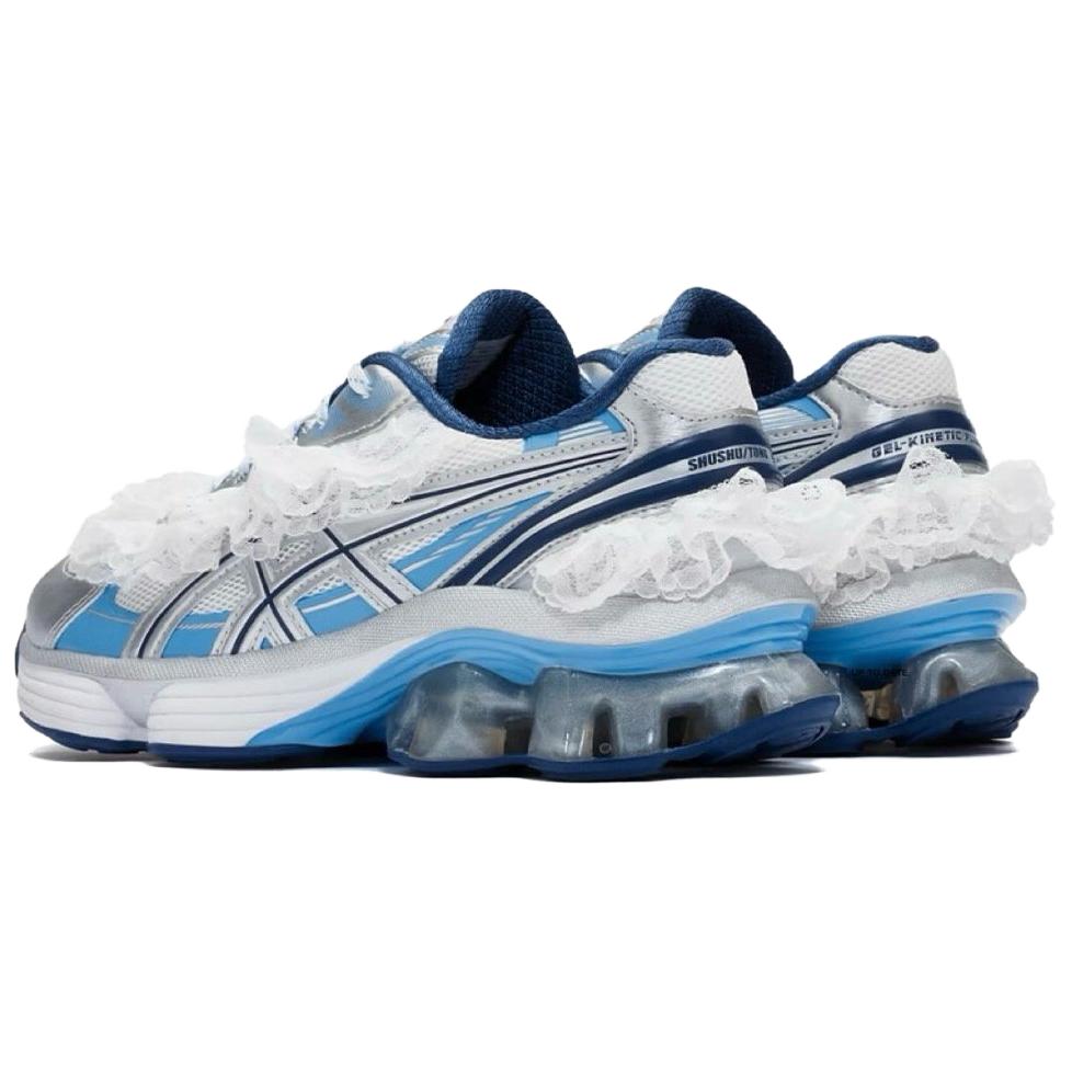 SHUSHU Tong X ASICS Gel Kinetic Fluent White Dive Blue Unisex Sneakers 1203A822-101
