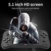 X50 Retro Video Game Console 5.1 Inch TFT Color Screen 4K HD 6000+ Game 64/32G Portable Handheld Arcade Electronic Gaming Player