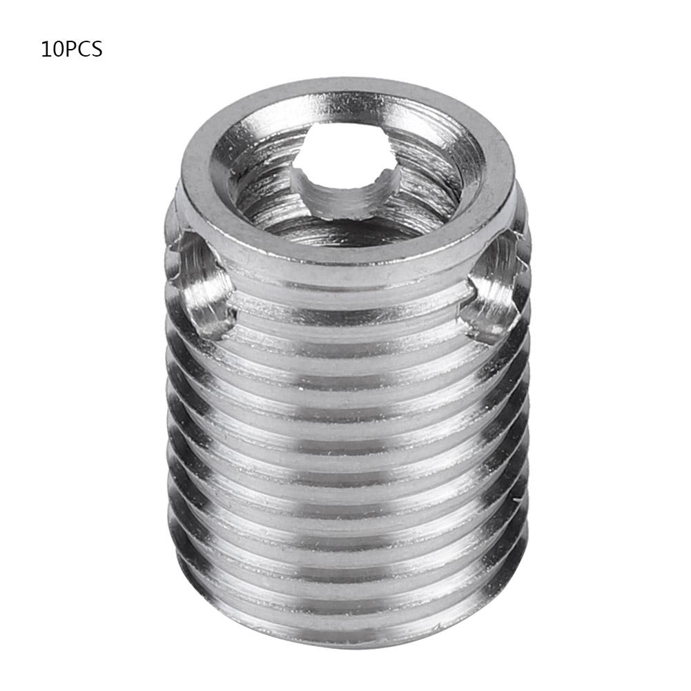 10pcs 308 Type 3 Hole SUS303 Stainless Steel Self Tapping Screw Thread Inserts (#4)