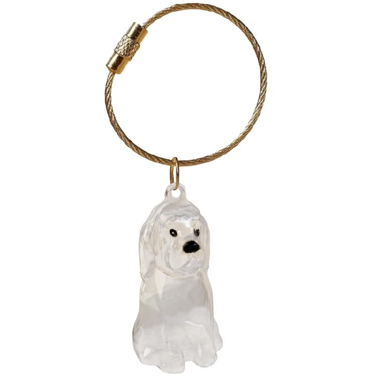 Clear Dog Furs Keepsakes Keychain,Dog Hair Holder Keychain Pet Furs Keepsakes Keychain Memorial Keyring Pet Lover Gift
