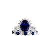 Sapphire Ring, Niche Ladies Ring Internet Celebrity Jewelry AVE