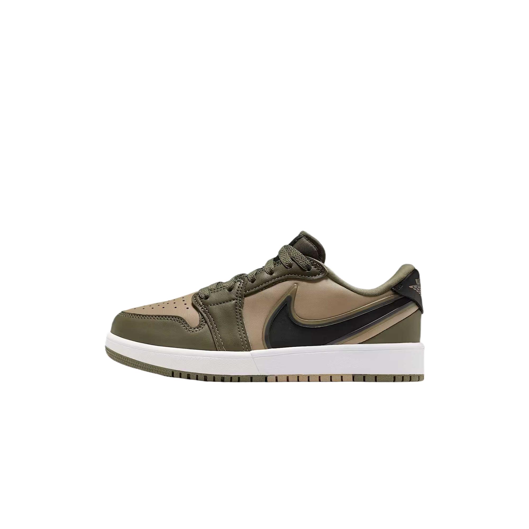 Jordan 1 Low RM GS Olive Green Kids Sneakers HQ2024-200 39
