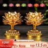 LED Seven-Colored Lotus Buddha Lamp - Rechargeable Guanyin Offering Light