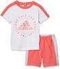 Training Wear I Sport ID Logo Shorts Set FTM85 Kids Pink F13 Japan 60 T-shirt & [Junior] White/Prism (DV1261) (FREE Size)