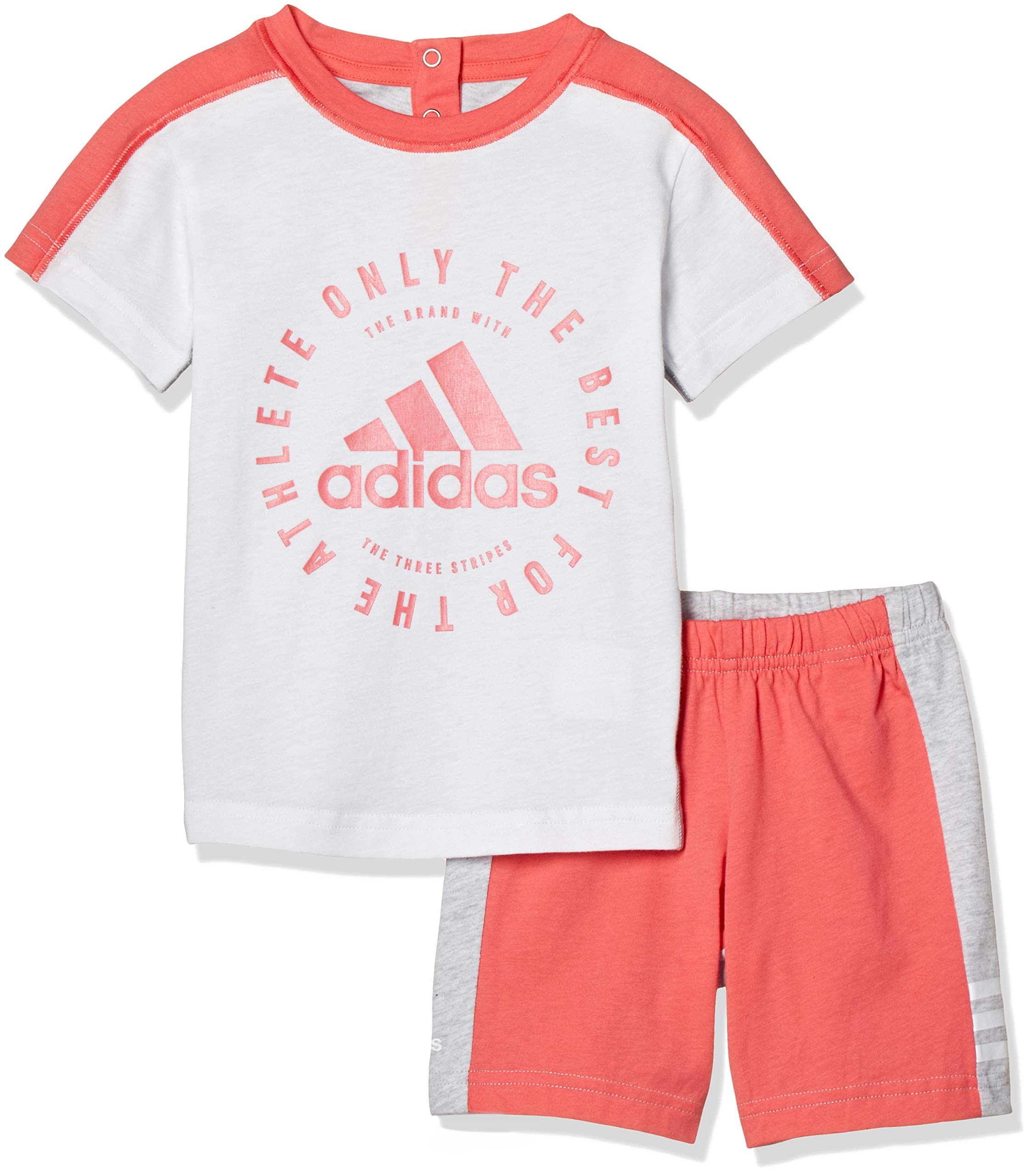 

Training Wear I Sport ID Logo Shorts Set FTM85 Kids Pink F13 Japan 60 [Adidas] T-shirt & [Junior] White/Prism (DV1261) (FREE Size)