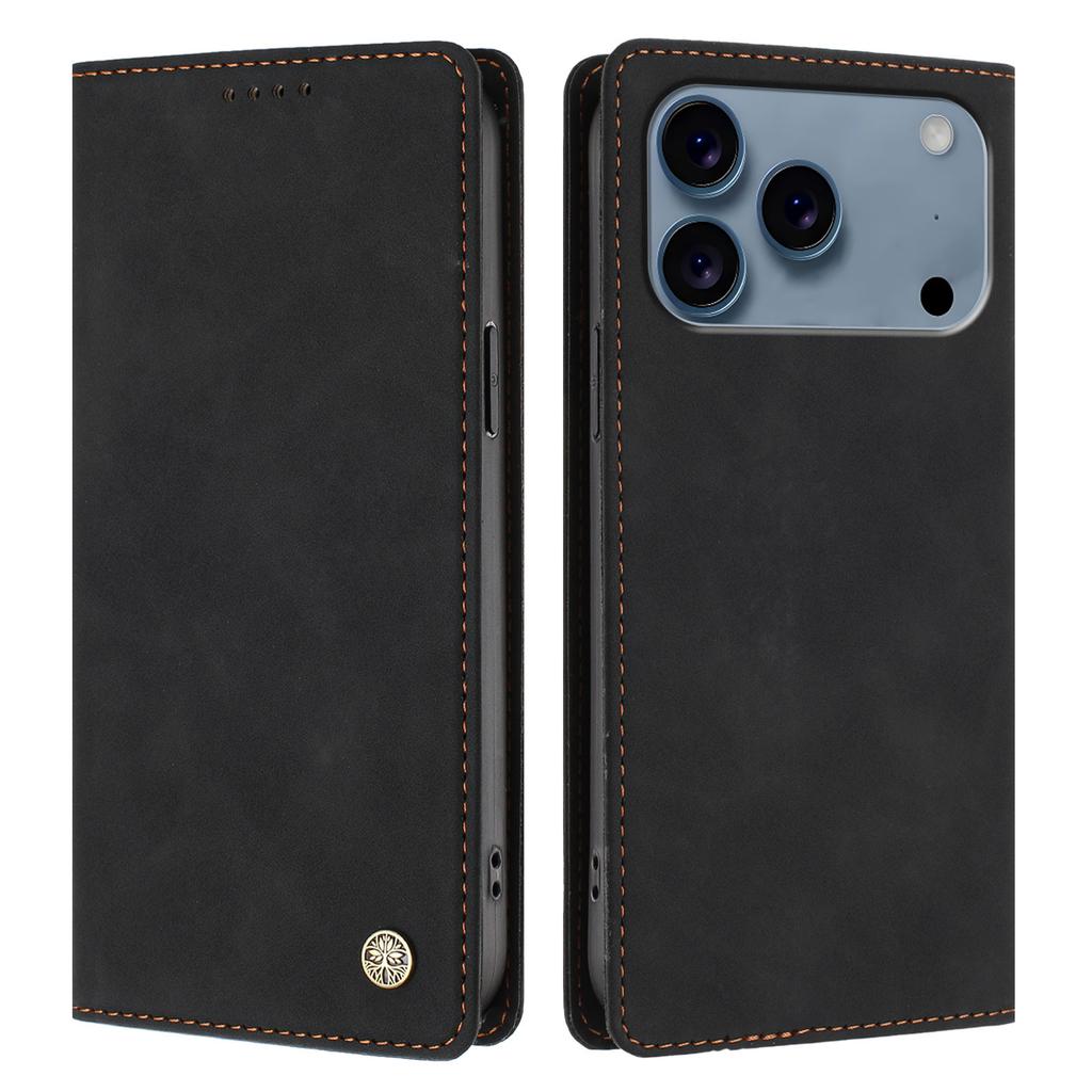 For iPhone 17 Pro HX Case RFID Blocking Wallet Stand Leather Flip Phone Cover