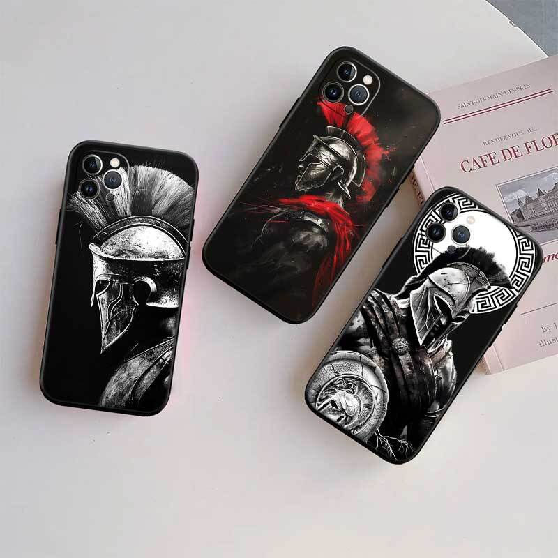 Spartan Warrior Shockproof Phone Case for iPhone 6 6s 7 8 11 12 13 14 15 16 17 16E XS Pro Max XR X SE Air