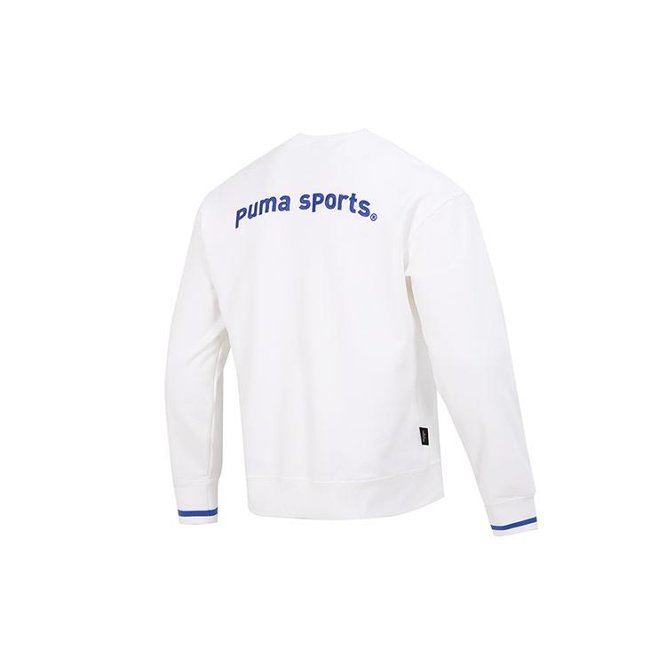 PUMA Sweatshirts Men's White Crew Neck Moderate Regular 620614-02