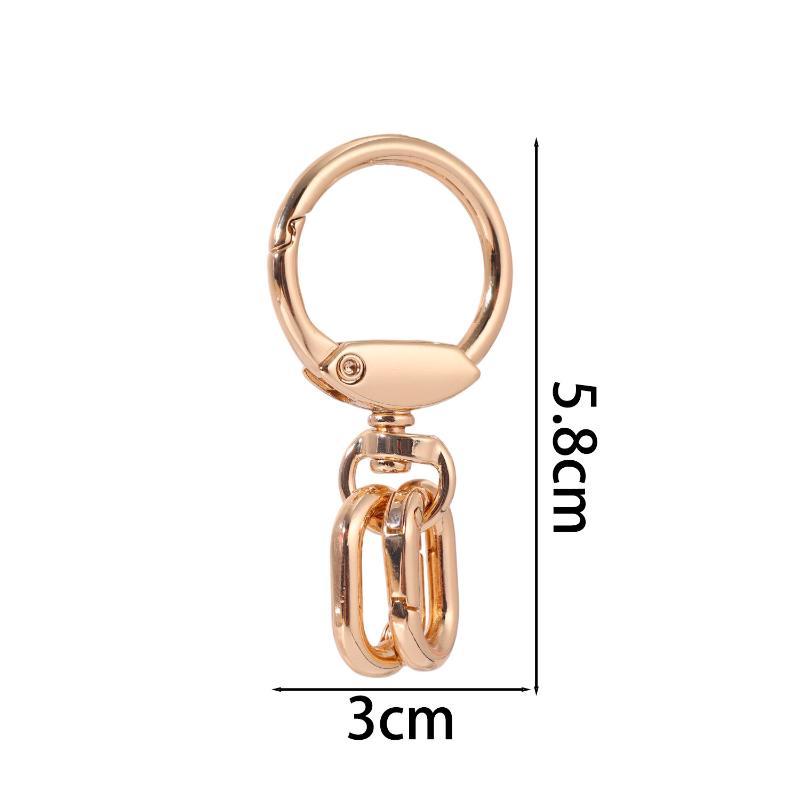 Swivel Clasps Keychain, Key Ring Holder With Spring Open Ring For Home Car Keys Backpack Organization Men'S Keychain