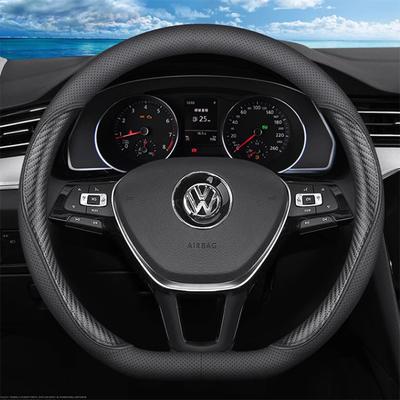Leather Car Steering Wheel Cover for Volkswagen VW UP E-UP Up GTI Cross Up! SEAT Mii Škoda Citigo Auto Accessories