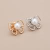 1pcs Cute Mini Brooch Pins Butterfly Flower Pearl Neckline Brooches Shirt Collar Lapel Pin Buckle Fixed Invisible Brooch Jewelry