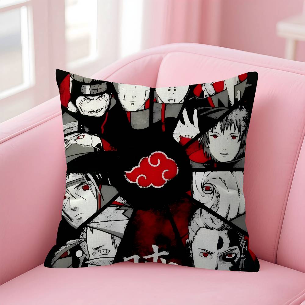 Anime Narutoes Logo Maple Design Cushion Cover Happy Autumn Harvest Decor Holiday Decorati Pillow Cover