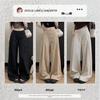 Women's Khaki High-Waisted Casual Wide-Leg Pants - Loose, Slimming, and Lightweight for Summer 2026