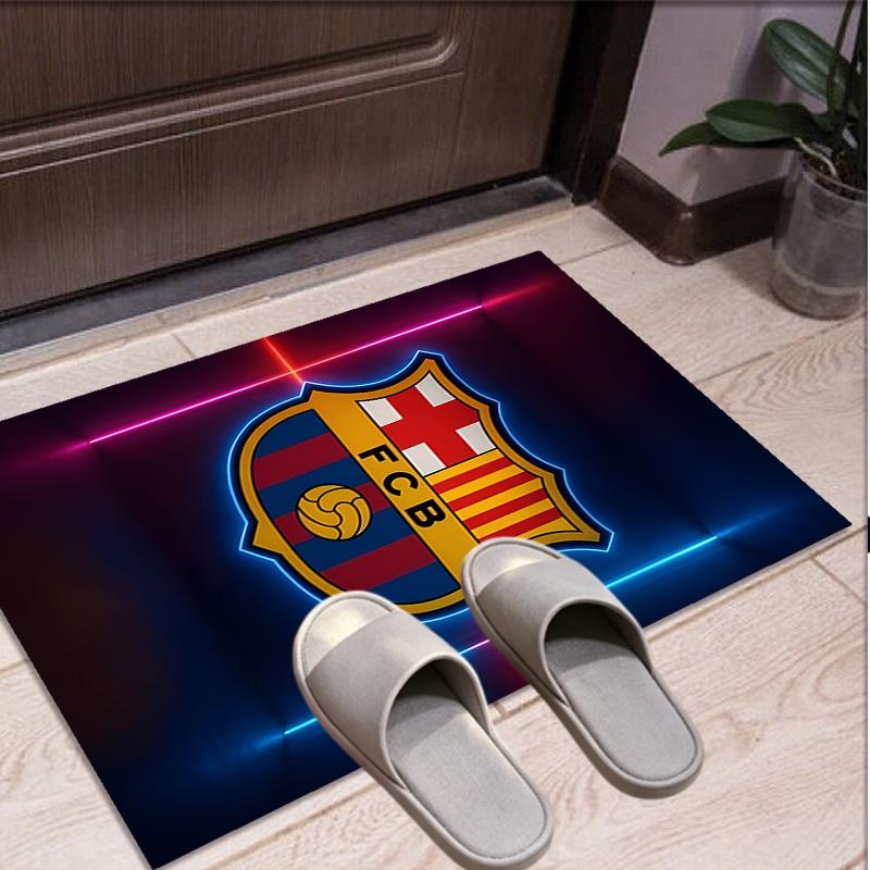 Tappeto con Fantasia FC Barcelona, Tappetino da Interno/Esterno, per Picnic, Sala Giochi, Camera da Letto, Ufficio, Soggiorno, Tappeto per Arredamento Casa, Regalo di Compleanno