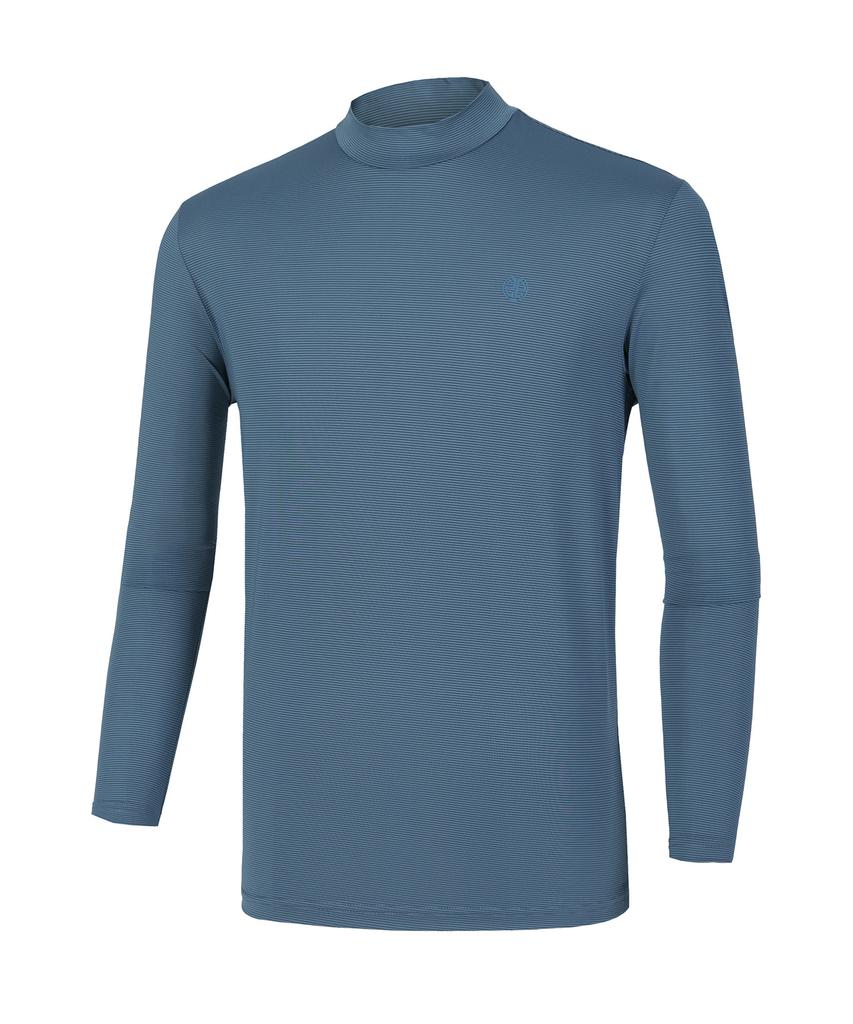 2ELA Men'S Iceway Cooling Mock Turtleneck Long Sleeve T-Shirt 6 Colors (Type A)
