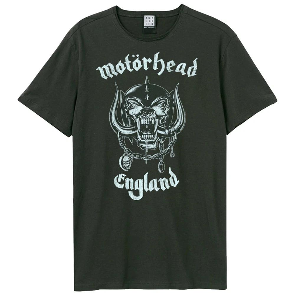 Amplified Motorhead England Unisexs Charcoal T Shirt Motorhead Classic Tee T Shirt S