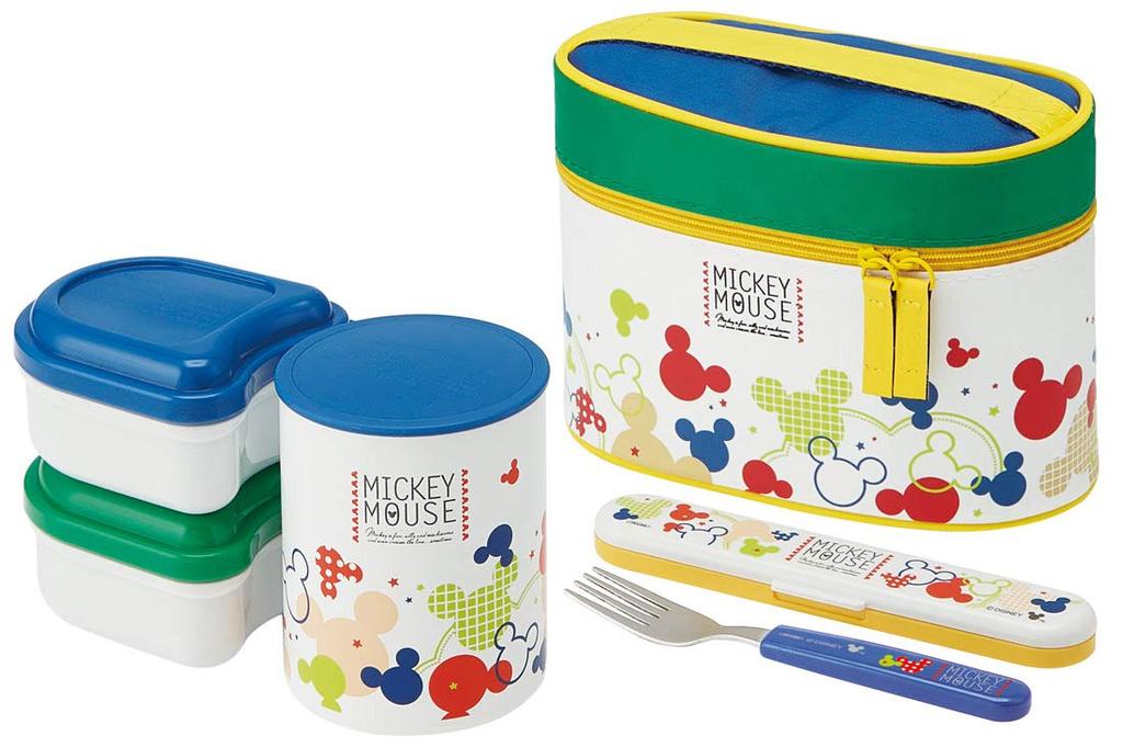 Skater Insulated Lunch Mickey Mitsumaru Pop Color KCLJC6 Box, Mouse, Disney, 560ml,