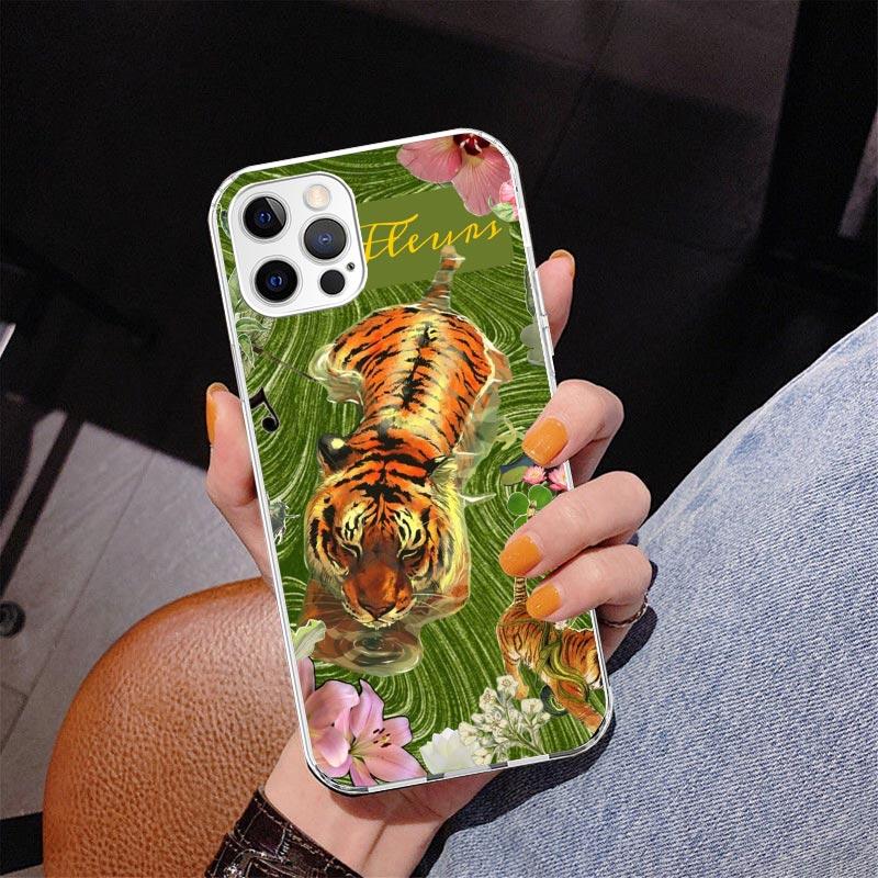 Superior Tiger Pattern Art Phone Case For iPhone 17 Air 16 Pro Max 16E 15 + 14 Plus 11 12 13 Mini 7 8 SE Gift Print Cover Fundas