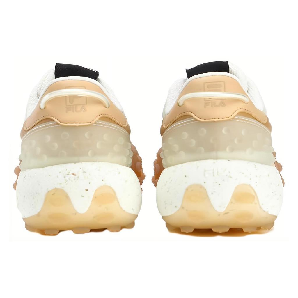 Fila Gara Comfortable Versatile Top Layer Cowhide Low-Top Casual Running Shoes Women Sneaker Gray Yellow F12W323101FVB