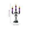 Halloween Decor Candles LED Skull Flickering Flameless Candles Spooky Halloween Candlesticks Light Home Decoration For Party