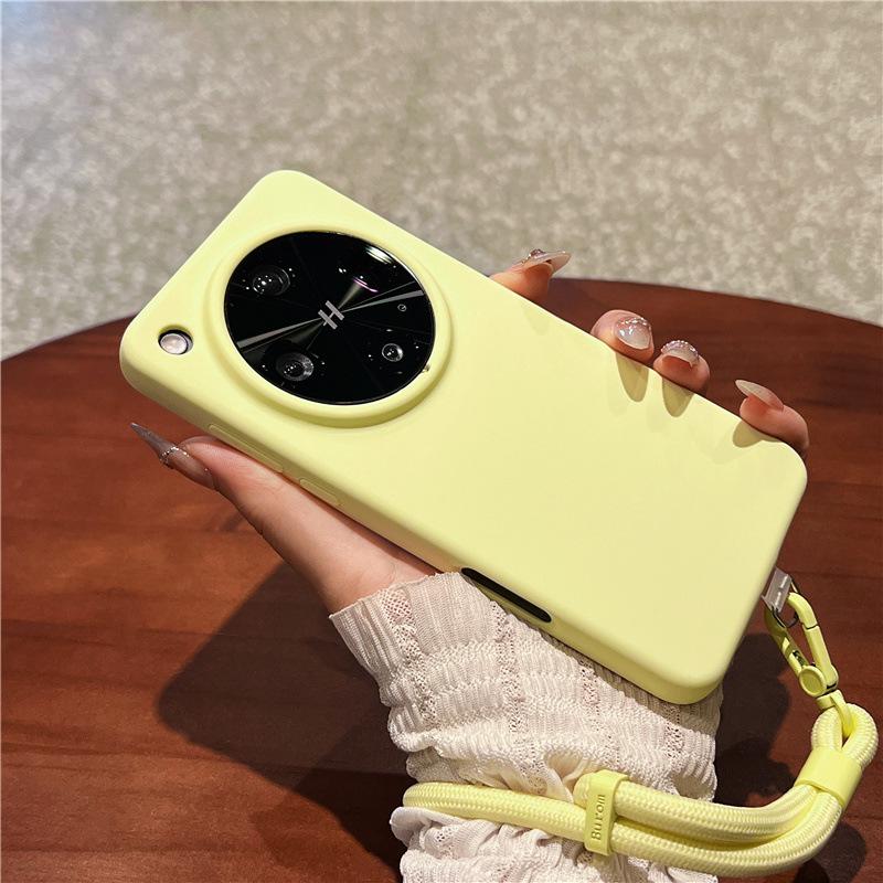 Applicable To OPPOFindX1 Mobile Phone Case Ultra New Pro Liquid Silicone Strap Wristband Lanyard Anti-drop Case