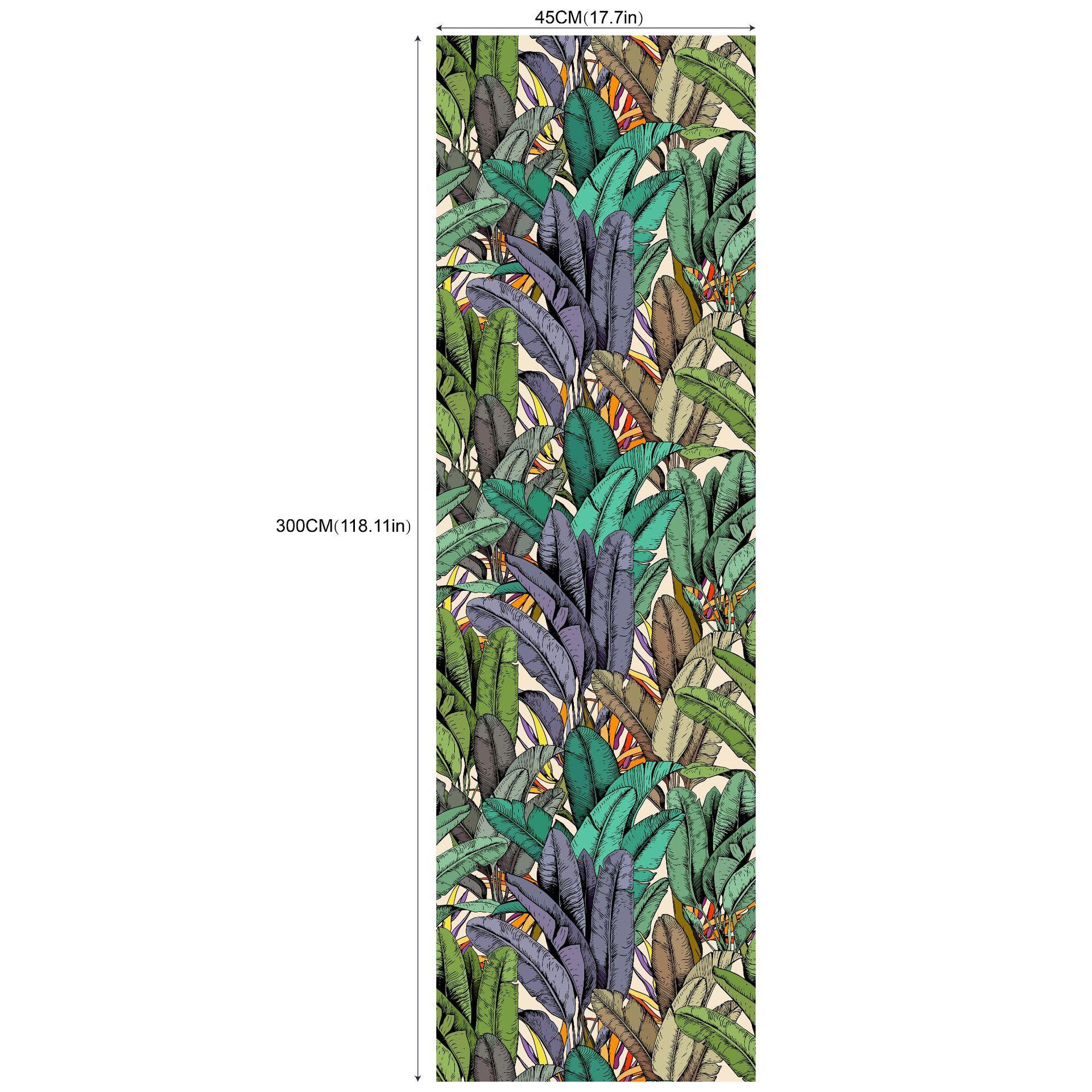 

Съемные бесшовные самоклеящиеся обои для фона гостиной (Зеленые растения и цветы) RW131