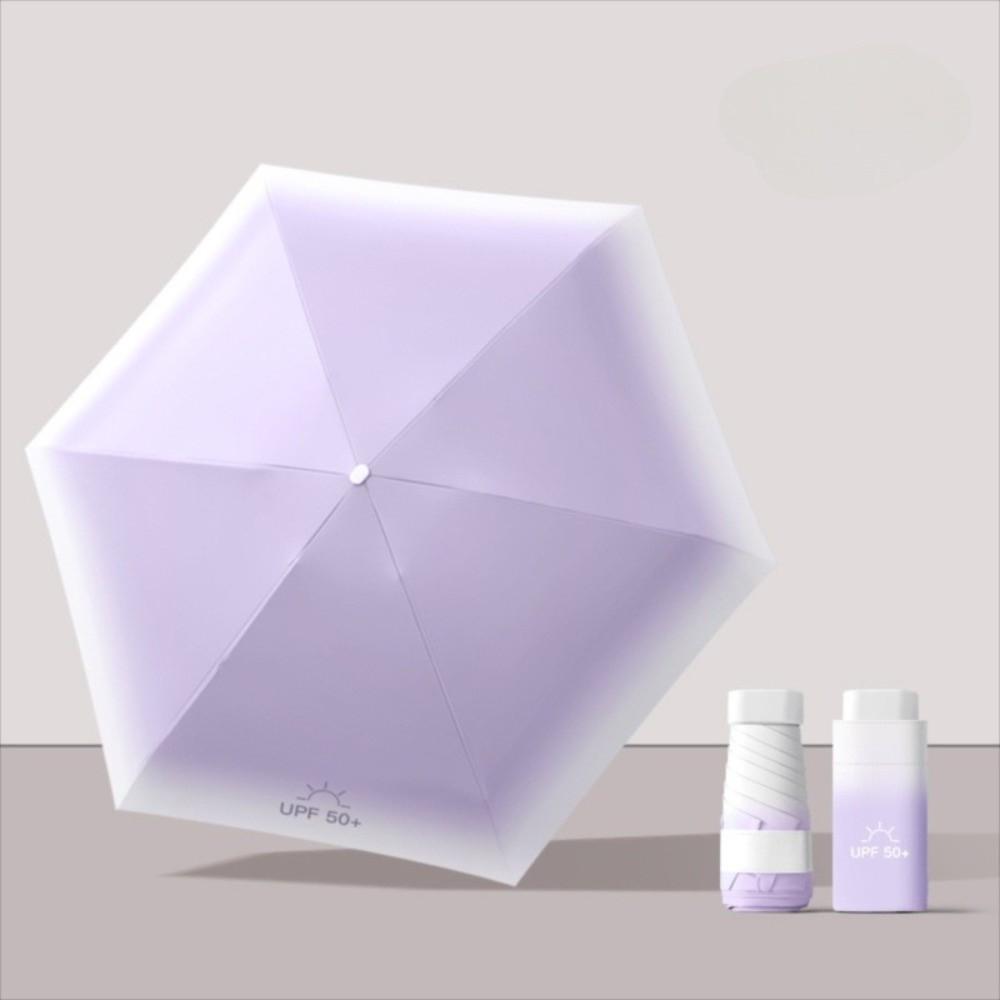 UV Protection Mini Sun Umbrella Sun Shad Vinyl Folding Umbrella  Daily Use