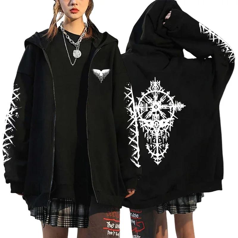 Fashion Zipper Hoodies Women Men Oversized Warm Harajuku Long Sleeve Fleece Sweatshirts Autumn Winter Women Clothing