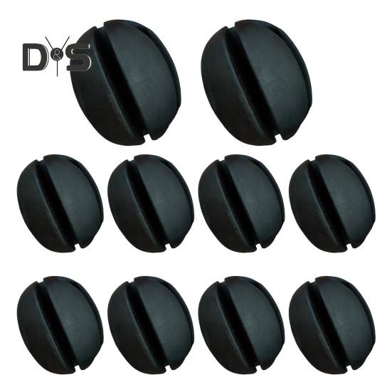 

10 шт. фиксированный шар для удочки 4/5/7/8/9 мм 5 отверстий устойчивый к царапинам многоразовый держатель для удочки протектор зажим крепежные инструменты рыболовные принадлежности чёрный