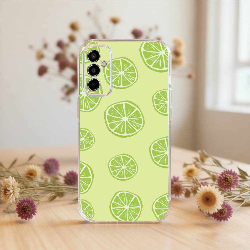 Lemon Phone Case For SamsungA10,12,20,21S,30,31,40,50,51,52,70,71 Transparent Cover