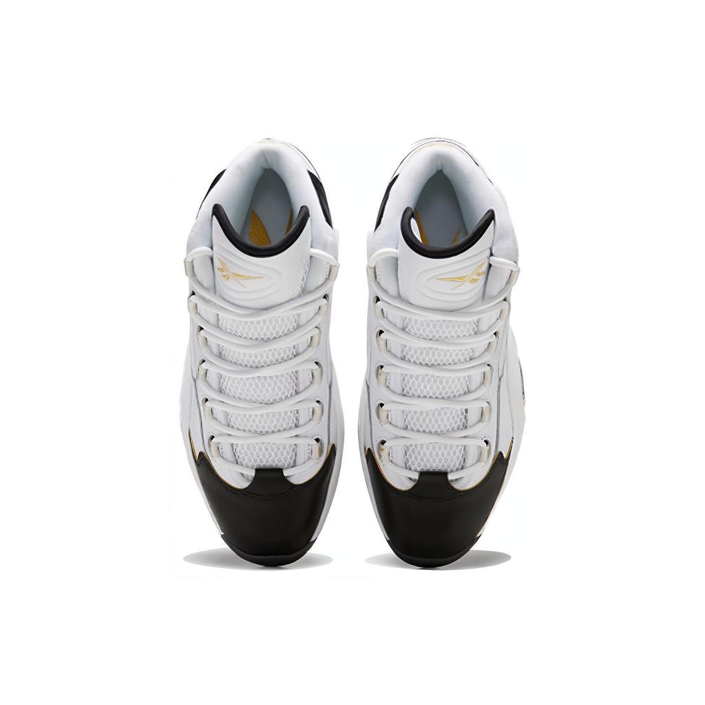 New Reebok Question Mid Black Toe EF7599