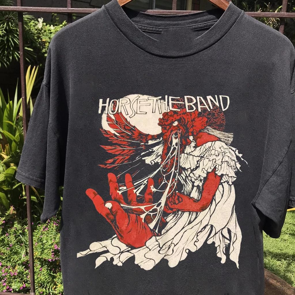 New Horse the Band Black T-Shirt Cotton Full Size S To 5XL