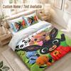 Bing Bunny Bedding Set, 1 Duvet Cover & 2 Pillowcases Soft Comfortable Bedroom Home Textile Decor