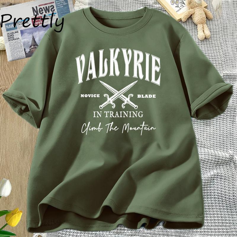 Valkyrie Training Graphic T Shirts Men Women Cintage SJM Acotar T-shirt Bookish Reader Tshirt Cotton Short Sleeve Couple Tees