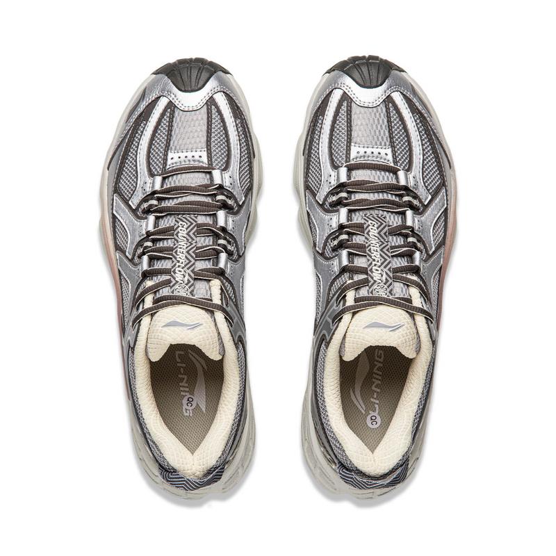Li Ning Outdoor CF Tracing, Forest Shadow Comfortable Support Rebound Low top Hiking Shoes Unisex Silver Gray AHTV033-11