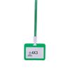 Card Protector 4 X 3 Inches With Lanyard Transverse Clear PP Plastic Card Holder