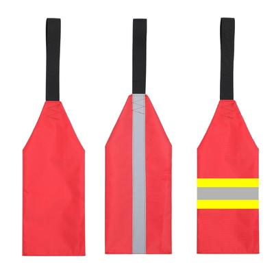 Reflective Red Safety Flags Fabric Ideal for Towing sTrucks Outdoor Water Adventure