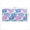 Non-slip Protective Desk Mat with Feather and Dot Pattern 120X60 Cm