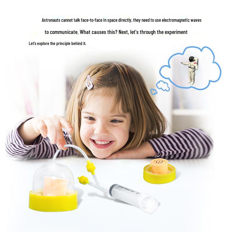 Kid's Vacuum Sound Science Experiment Teaching Puzzle - Handmade Educational Toy