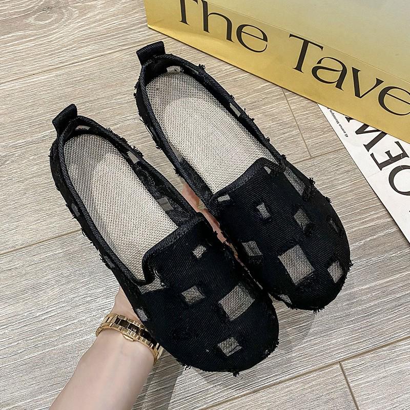 2023 Women's Summer Mesh Slip-On Flats: Soft Sole, Shallow Mouth, Lightweight Moccasins