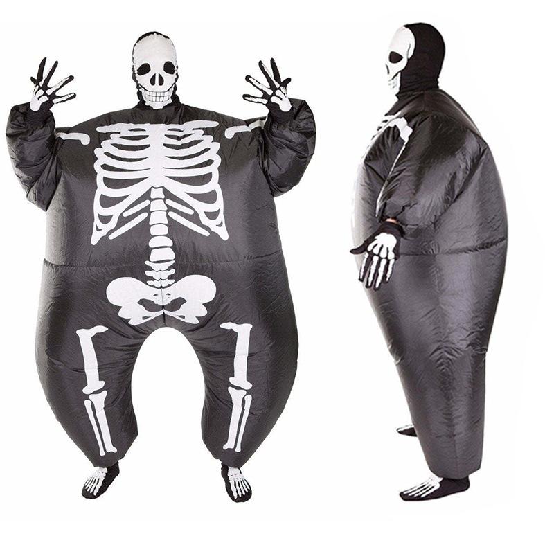 Halloween Horror-Themed Orgy Party Cosplay Skeleton Cartoon Doll Funny Prop Skeleton Inflatable Suit