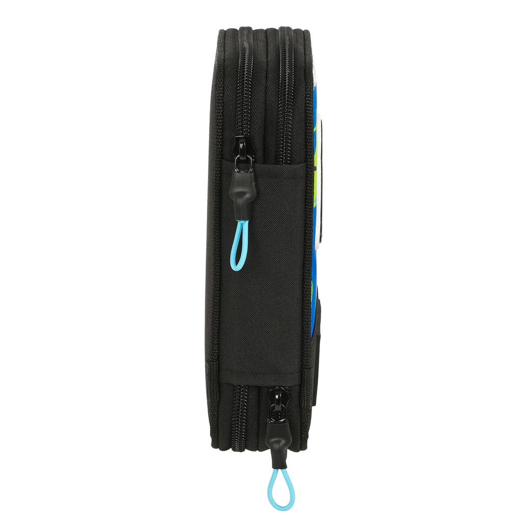 Schulmäppchen mit Zubehör El Niño Grün Bali Schwarz (12,5 x 19,5 x 4 cm) (28 Stück)