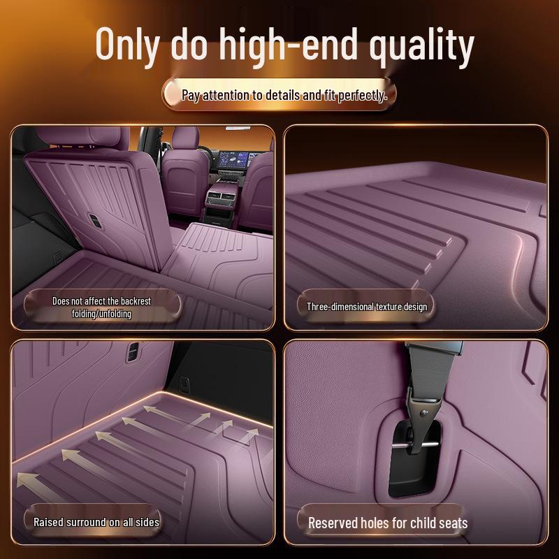 Zeekr 7X Trunk Mat TPE 25 Interior Tail Box Decorative Accessories Foot Mats Set
